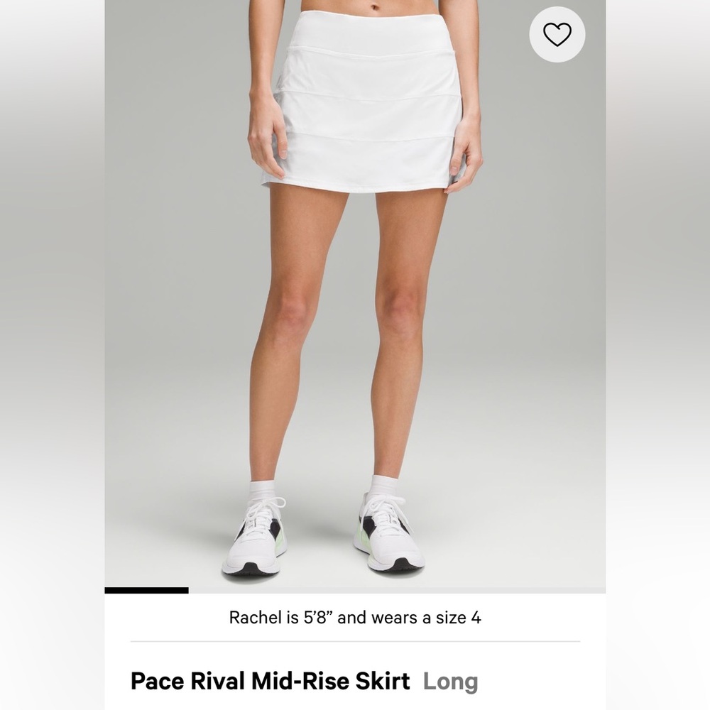 Lululemon Pace Rival Mid-Rise Skirt *Long